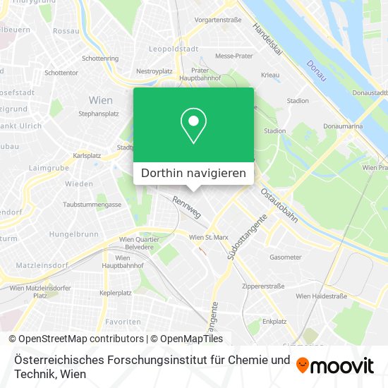 Österreichisches Forschungsinstitut für Chemie und Technik Karte