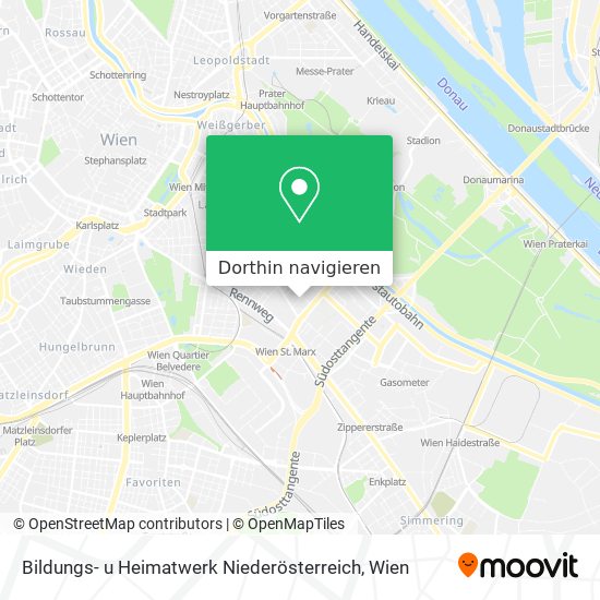 Bildungs- u Heimatwerk Niederösterreich Karte
