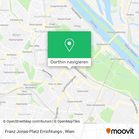 Franz Jonas-Platz Errichtungs- Karte