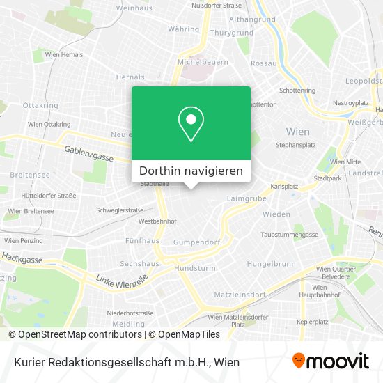 Kurier Redaktionsgesellschaft m.b.H. Karte