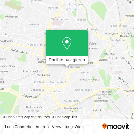 Lush Cosmetics Austria - Verwaltung Karte