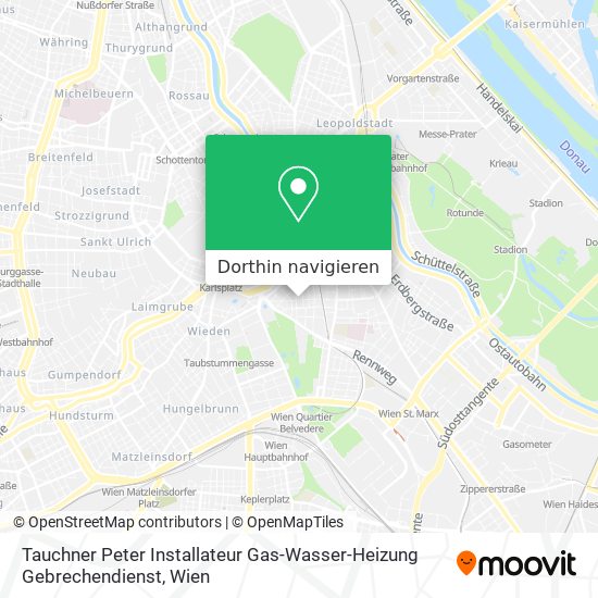 Tauchner Peter Installateur Gas-Wasser-Heizung Gebrechendienst Karte
