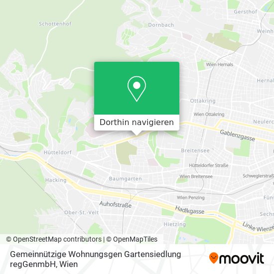 Gemeinnützige Wohnungsgen Gartensiedlung regGenmbH Karte