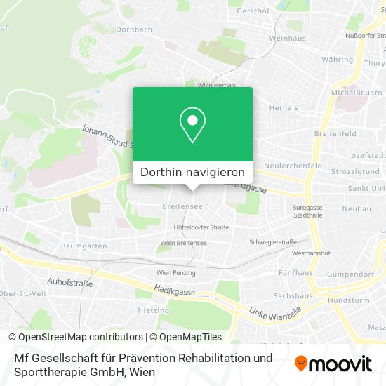 Mf Gesellschaft für Prävention Rehabilitation und Sporttherapie GmbH Karte