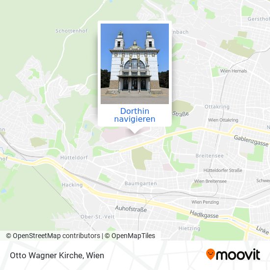 Otto Wagner Kirche Karte