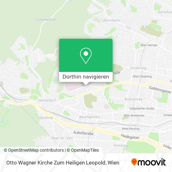 Otto Wagner Kirche Zum Heiligen Leopold Karte