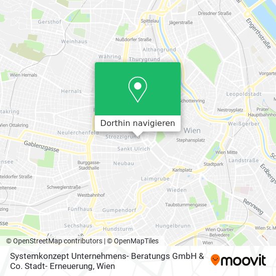 Systemkonzept Unternehmens- Beratungs GmbH & Co. Stadt- Erneuerung Karte