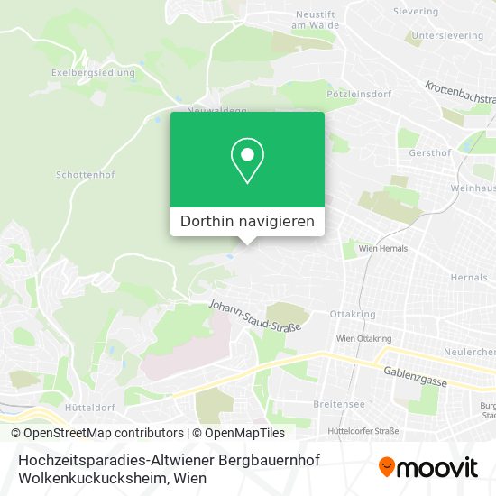 Hochzeitsparadies-Altwiener Bergbauernhof Wolkenkuckucksheim Karte