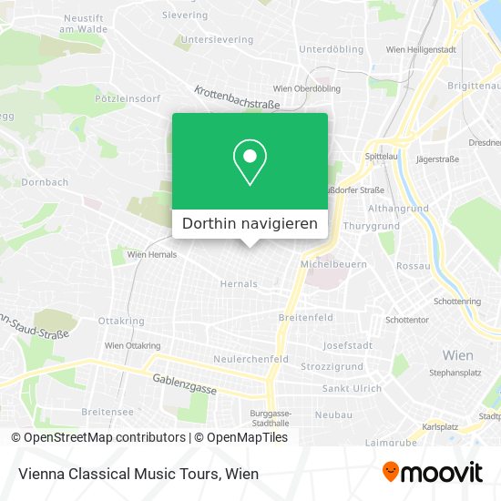 Vienna Classical Music Tours Karte