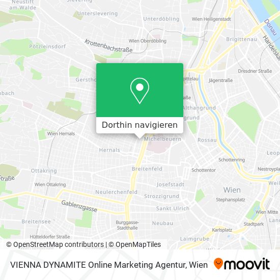 VIENNA DYNAMITE Online Marketing Agentur Karte