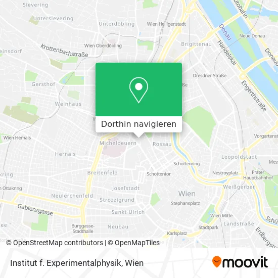 Institut f. Experimentalphysik Karte