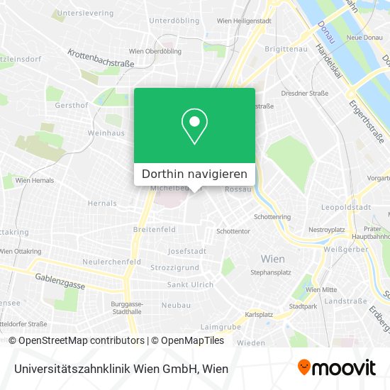 Universitätszahnklinik Wien GmbH Karte