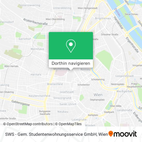 SWS - Gem. Studentenwohnungsservice GmbH Karte