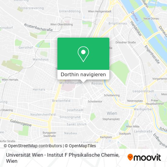 Universität Wien - Institut F Physikalische Chemie Karte