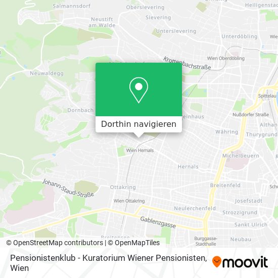 Pensionistenklub - Kuratorium Wiener Pensionisten Karte