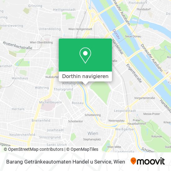Barang Getränkeautomaten Handel u Service Karte