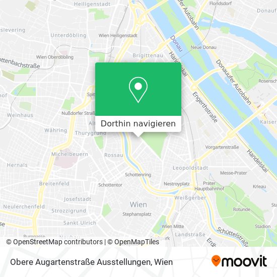 Obere Augartenstraße Ausstellungen Karte