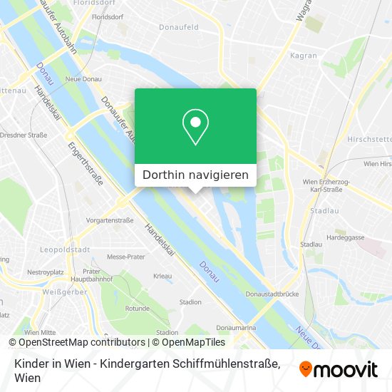 Kinder in Wien - Kindergarten Schiffmühlenstraße Karte