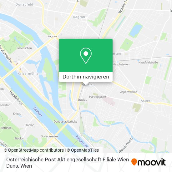 Österreichische Post Aktiengesellschaft Filiale Wien Duns Karte