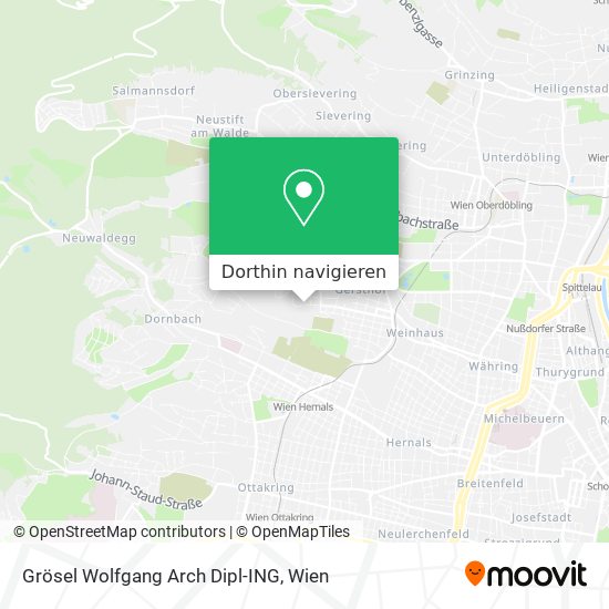 Grösel Wolfgang Arch Dipl-ING Karte