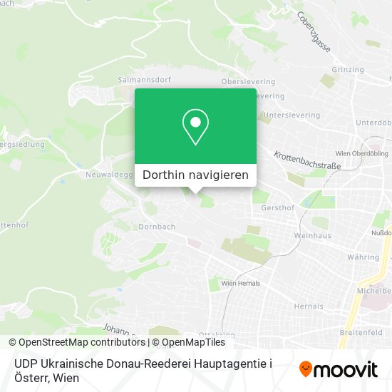 UDP Ukrainische Donau-Reederei Hauptagentie i Österr Karte