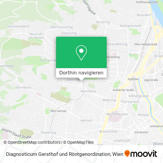 Diagnosticum Gersthof und Röntgenordination Karte