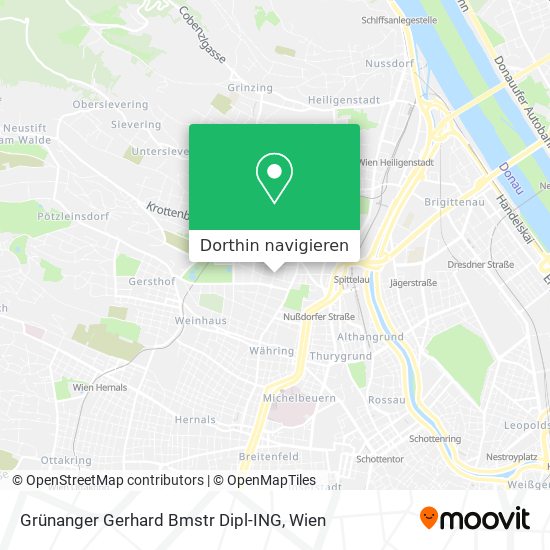 Grünanger Gerhard Bmstr Dipl-ING Karte