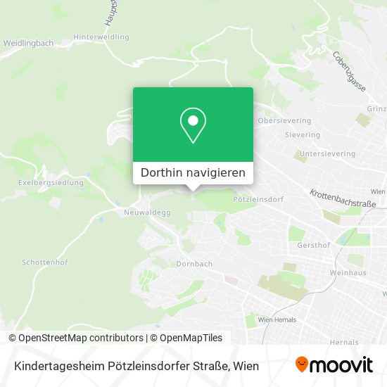 Kindertagesheim Pötzleinsdorfer Straße Karte