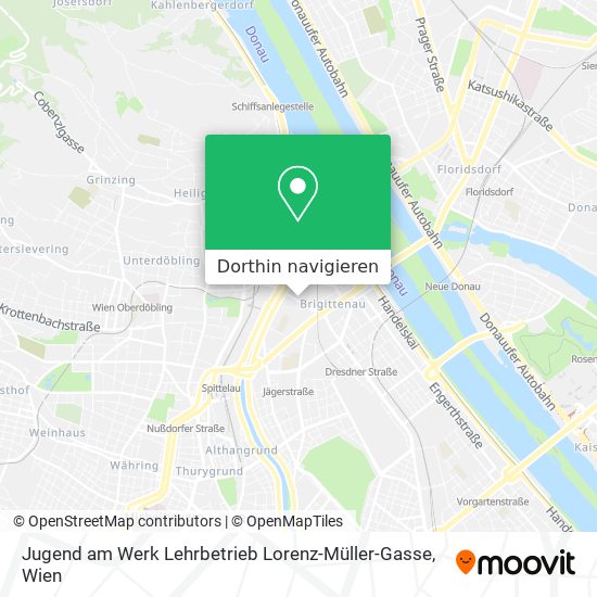 Jugend am Werk Lehrbetrieb Lorenz-Müller-Gasse Karte