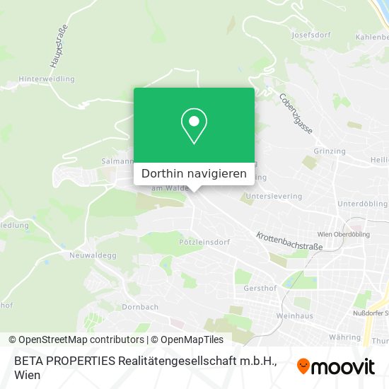 BETA PROPERTIES Realitätengesellschaft m.b.H. Karte