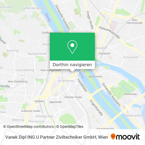 Vanek Dipl ING U Partner Ziviltechniker GmbH Karte