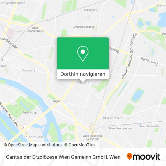 Caritas der Erzdiözese Wien Gemeinn GmbH Karte