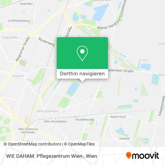 WIE DAHAM. Pflegezentrum Wien- Karte