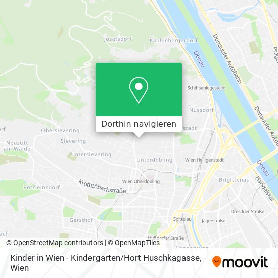 Kinder in Wien - Kindergarten / Hort Huschkagasse Karte