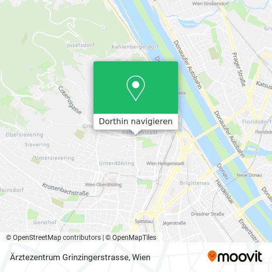 Ärztezentrum Grinzingerstrasse Karte