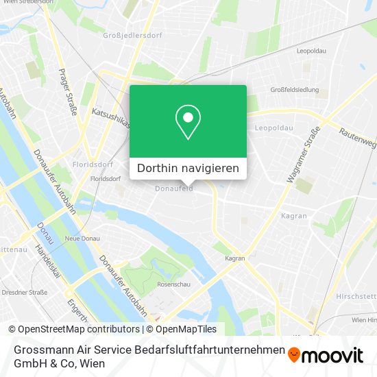 Grossmann Air Service Bedarfsluftfahrtunternehmen GmbH & Co Karte