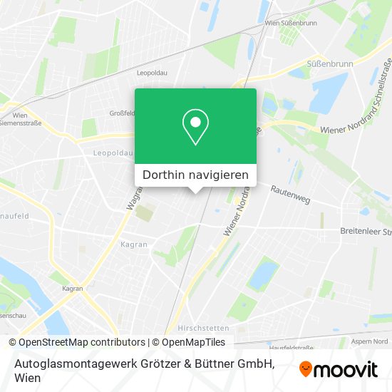 Autoglasmontagewerk Grötzer & Büttner GmbH Karte