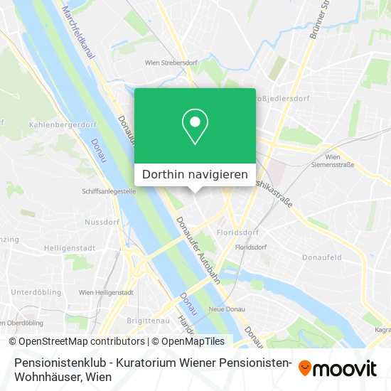 Pensionistenklub - Kuratorium Wiener Pensionisten-Wohnhäuser Karte