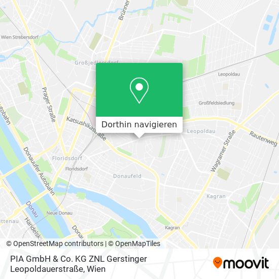 PIA GmbH & Co. KG ZNL Gerstinger Leopoldauerstraße Karte