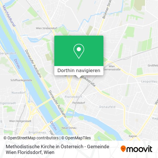 Methodistische Kirche in Österreich - Gemeinde Wien Floridsdorf Karte