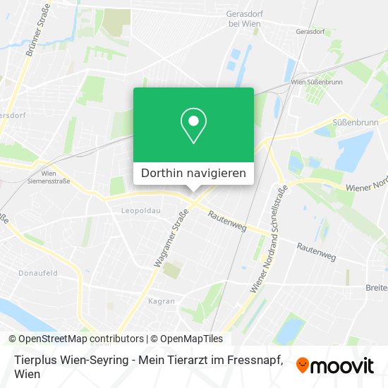 Tierplus Wien-Seyring - Mein Tierarzt im Fressnapf Karte