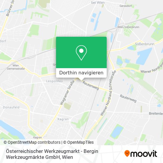 Österreichischer Werkzeugmarkt - Bergin Werkzeugmärkte GmbH Karte