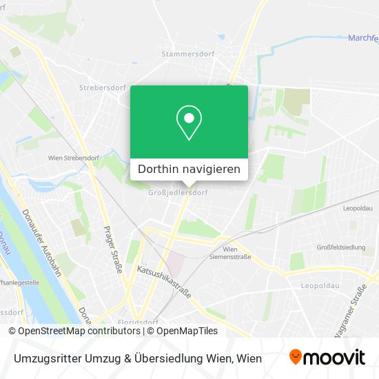 Umzugsritter Umzug & Übersiedlung Wien Karte