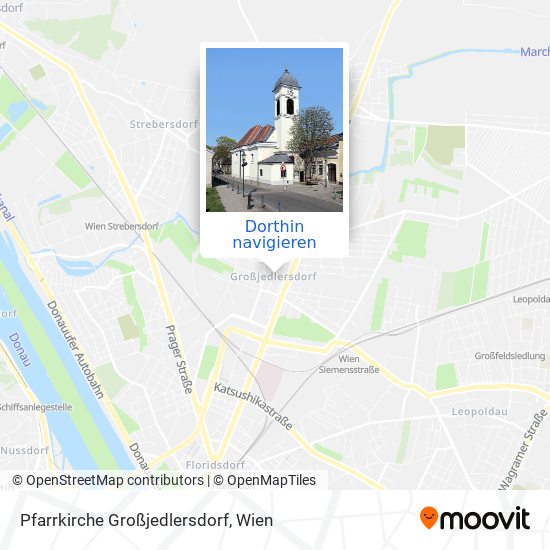 Pfarrkirche Großjedlersdorf Karte