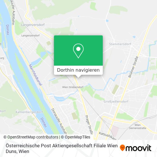 Österreichische Post Aktiengesellschaft Filiale Wien Duns Karte