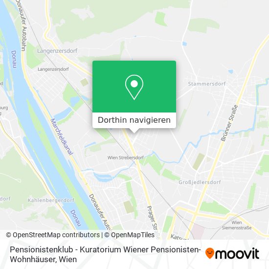 Pensionistenklub - Kuratorium Wiener Pensionisten-Wohnhäuser Karte