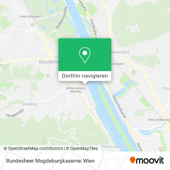 Bundesheer Magdeburgkaserne Karte