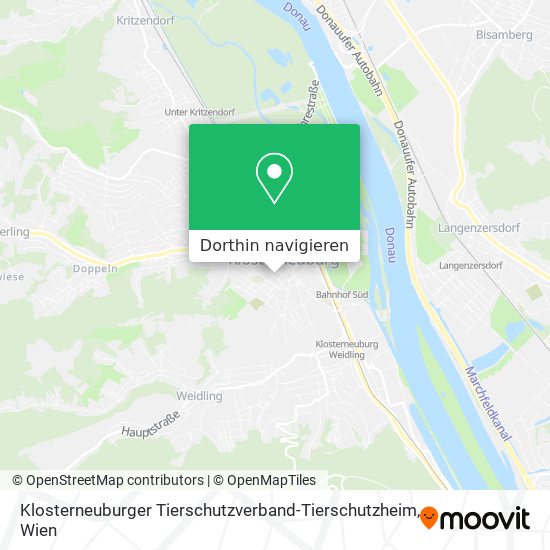 Klosterneuburger Tierschutzverband-Tierschutzheim Karte