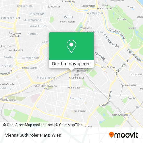 Vienna Südtiroler Platz Karte