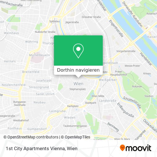 1st City Apartments Vienna Karte